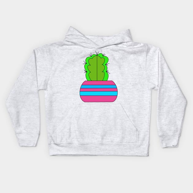 Cute Cactus Design #25: Split Personality Cactus Kids Hoodie by DreamCactus